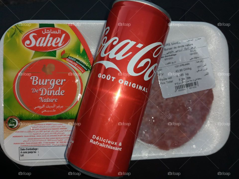 coca cola Canet whit burger