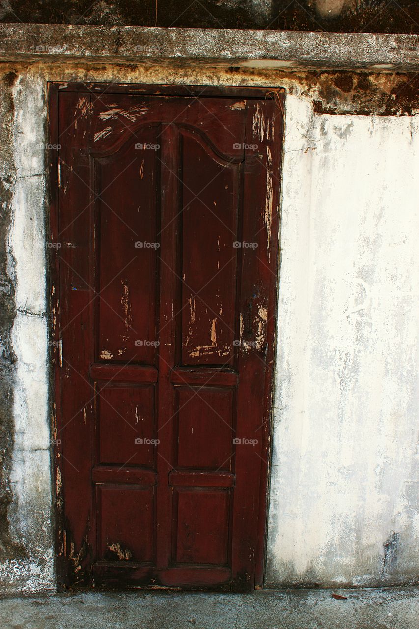 Classic old wood door.