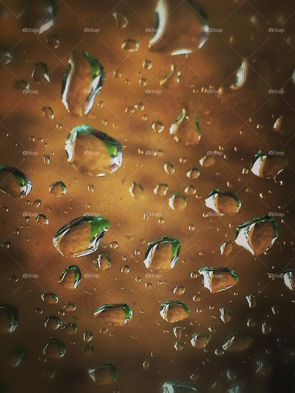 drops on the window