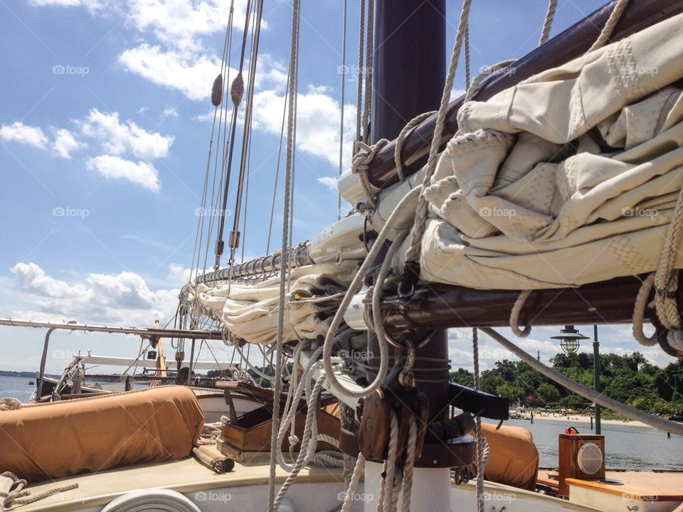 Lowered sails
