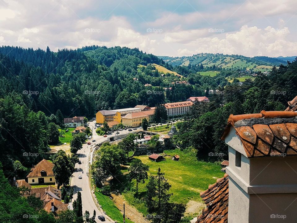 view from Bran castle