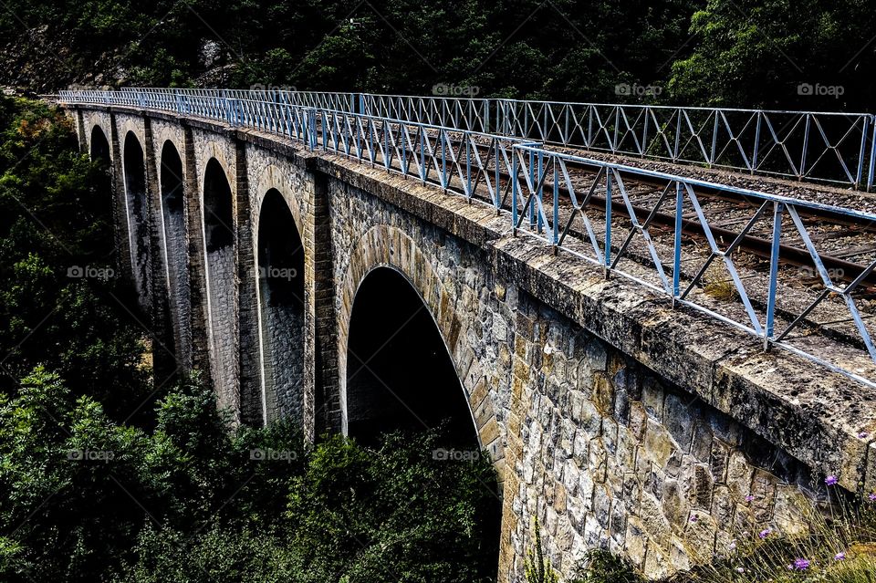 Train bridge in France