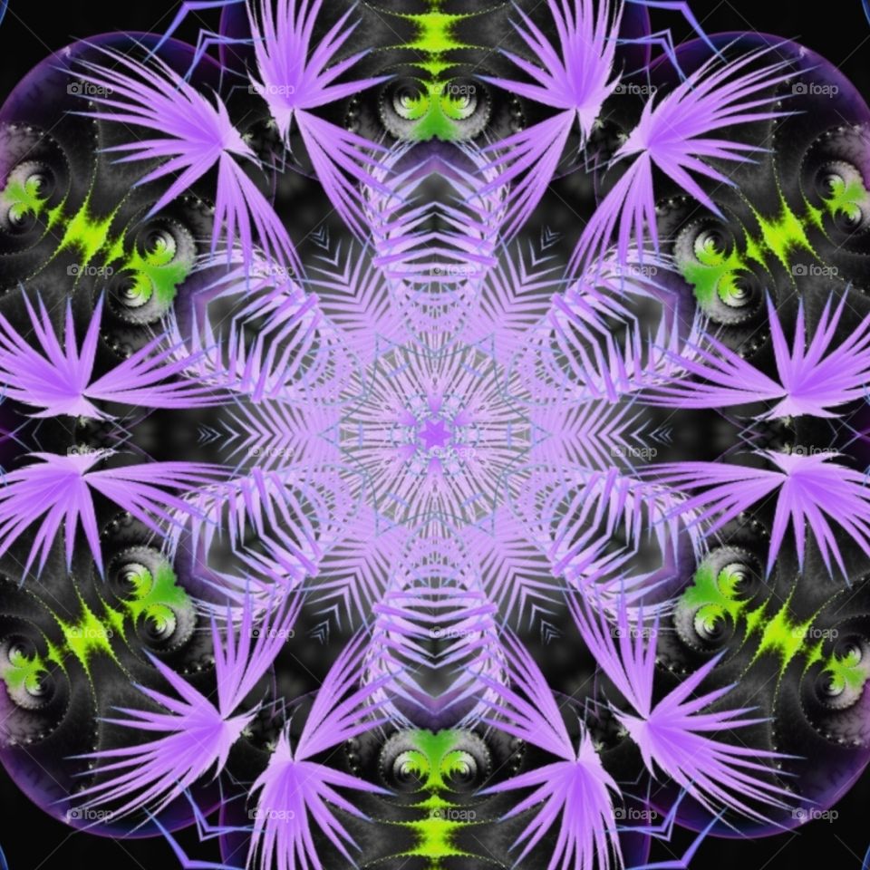 pink fractal kaleidoscope
