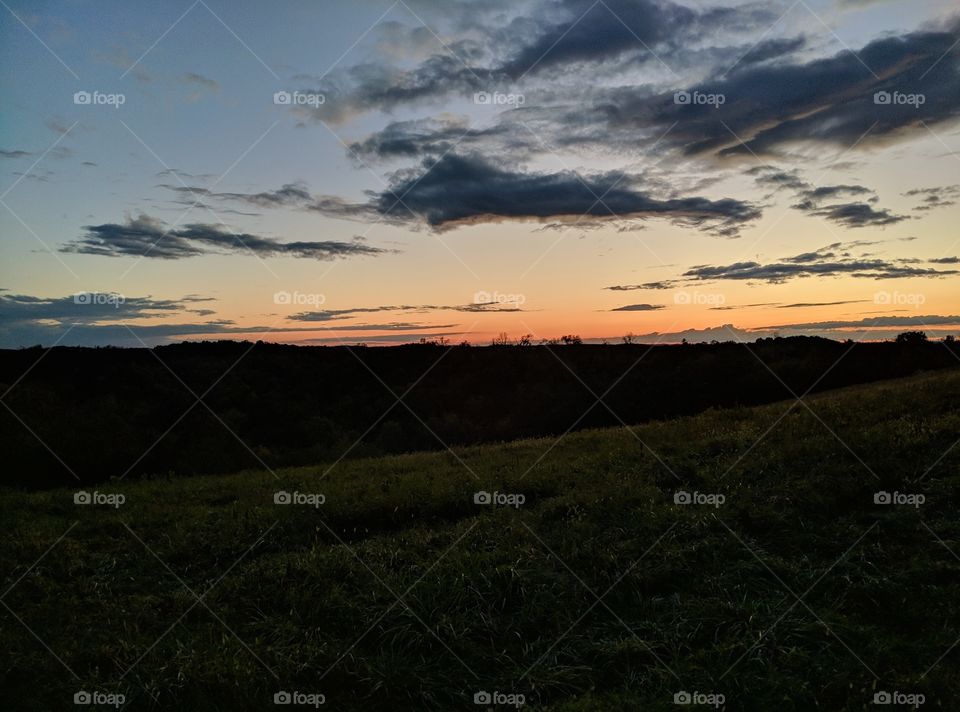 Sunset on Tippecanoe Rd Smock, PA