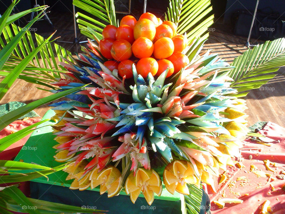 Fruit sculpture