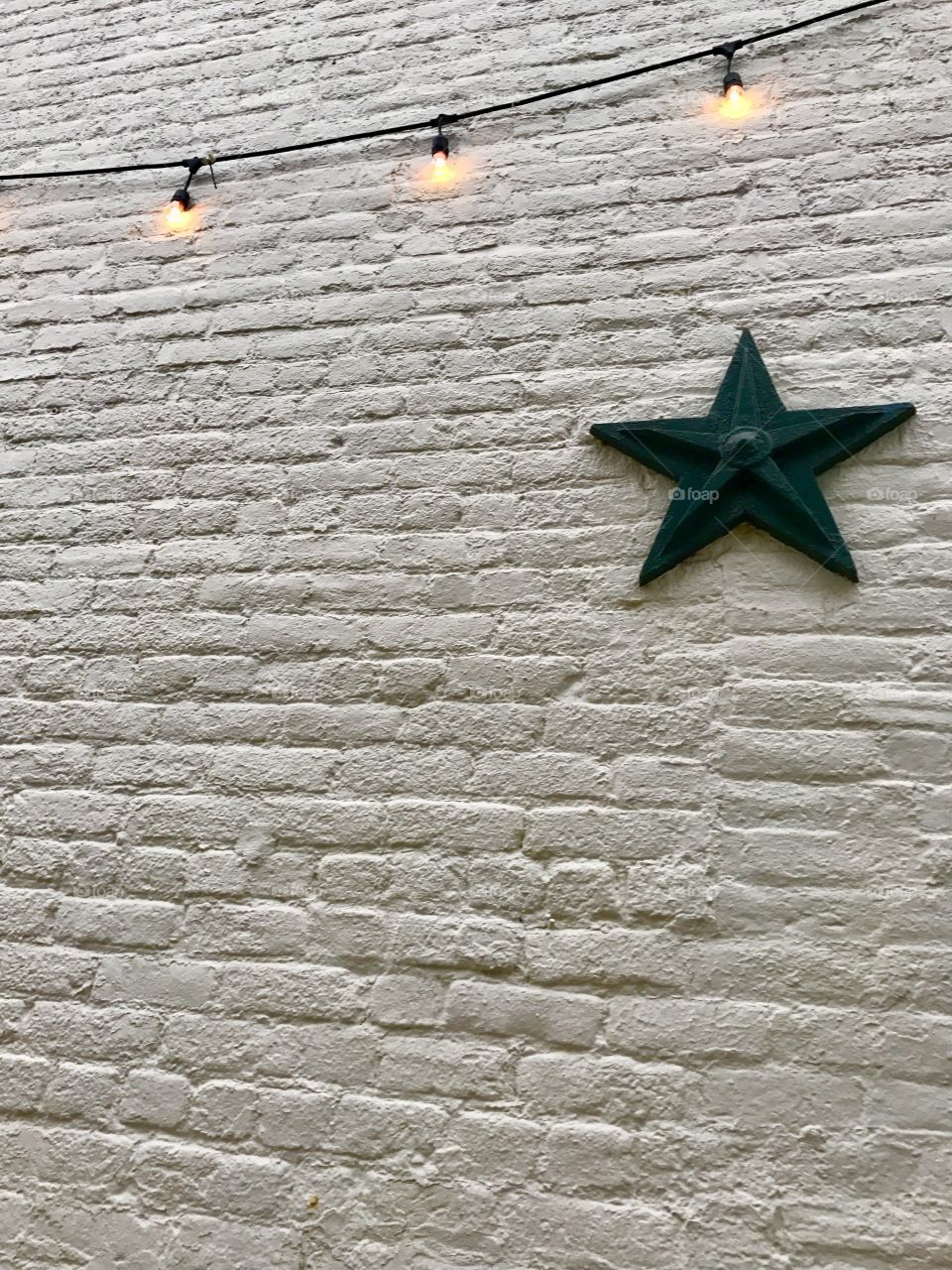 Lights on Brick Wall