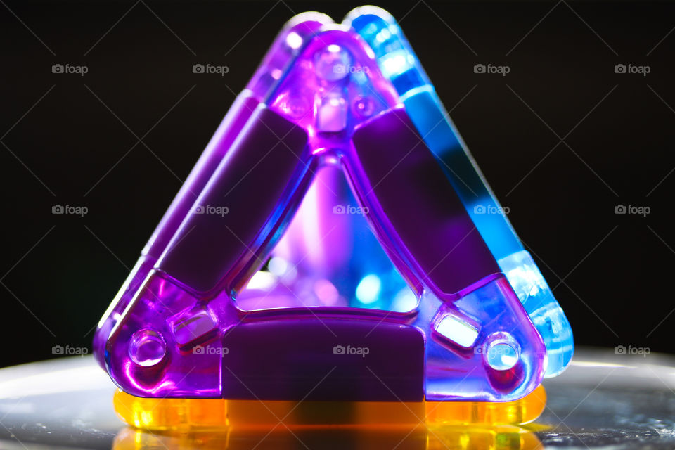 Glowing pyramid