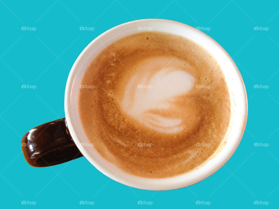 Latte 2. Do you like this photo or the latte against the white background better?