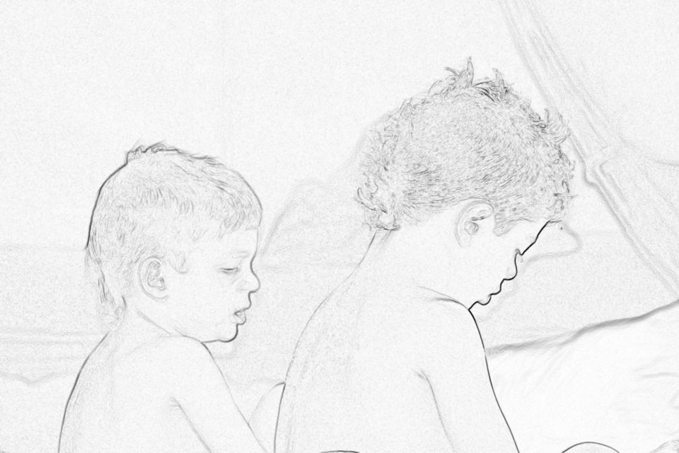 Brothers - digital sketch 