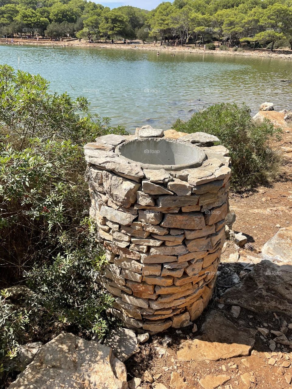 A water well at Kornati island in Croatia 