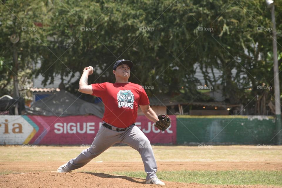 Pitcher en gran juego 