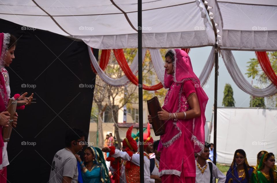 Girls Performing