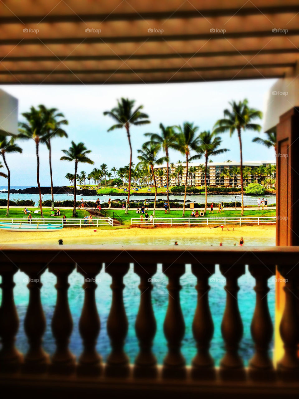 On my deck in hawaii!