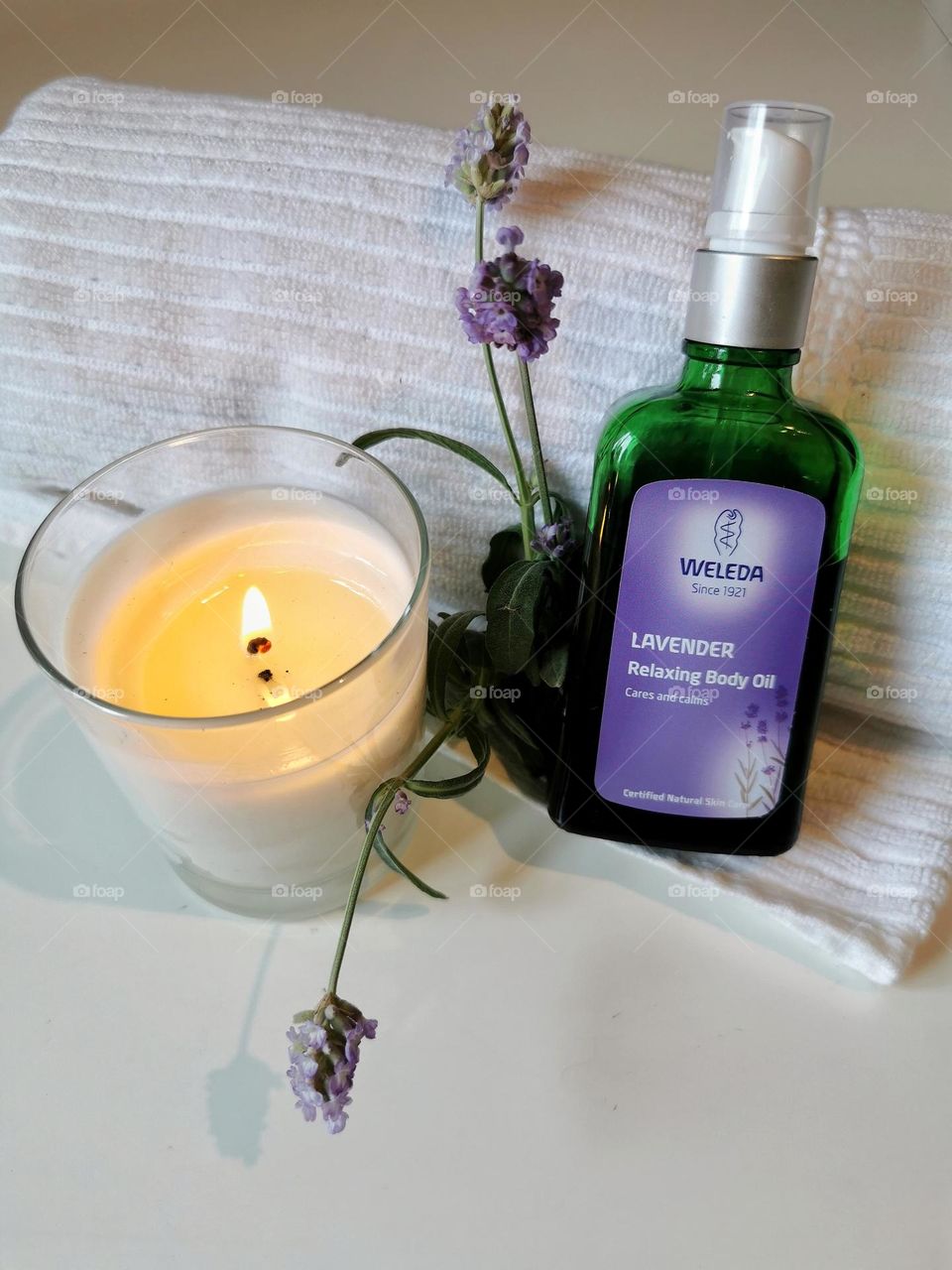 Lavender relaxing body oil