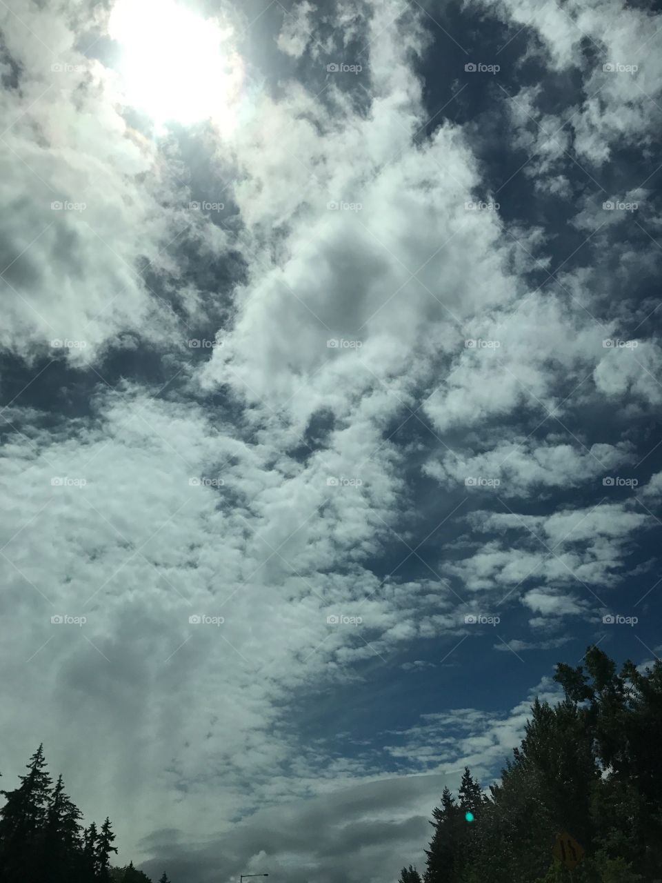 Sun in the clouds

