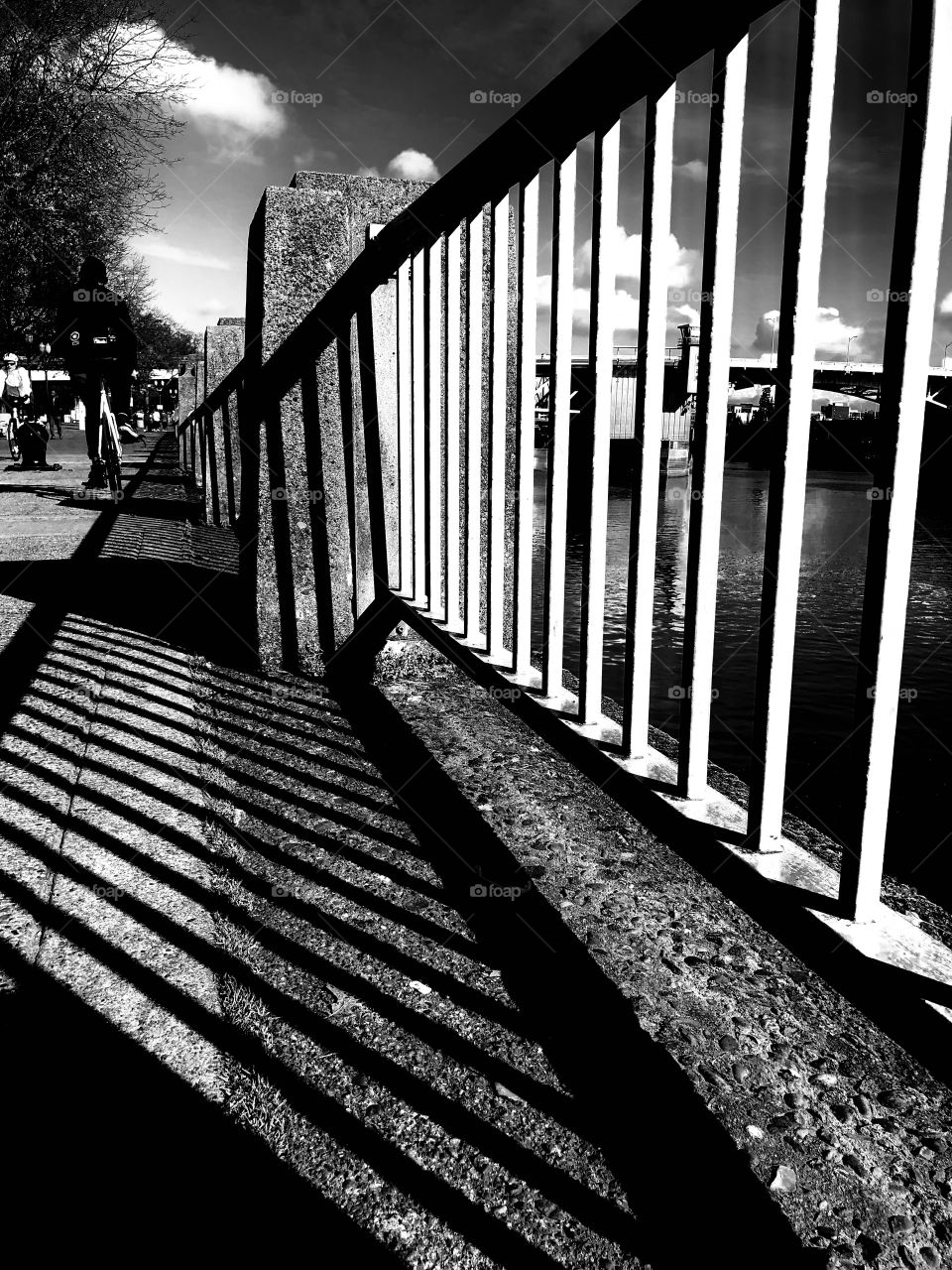 Portland waterfront railing