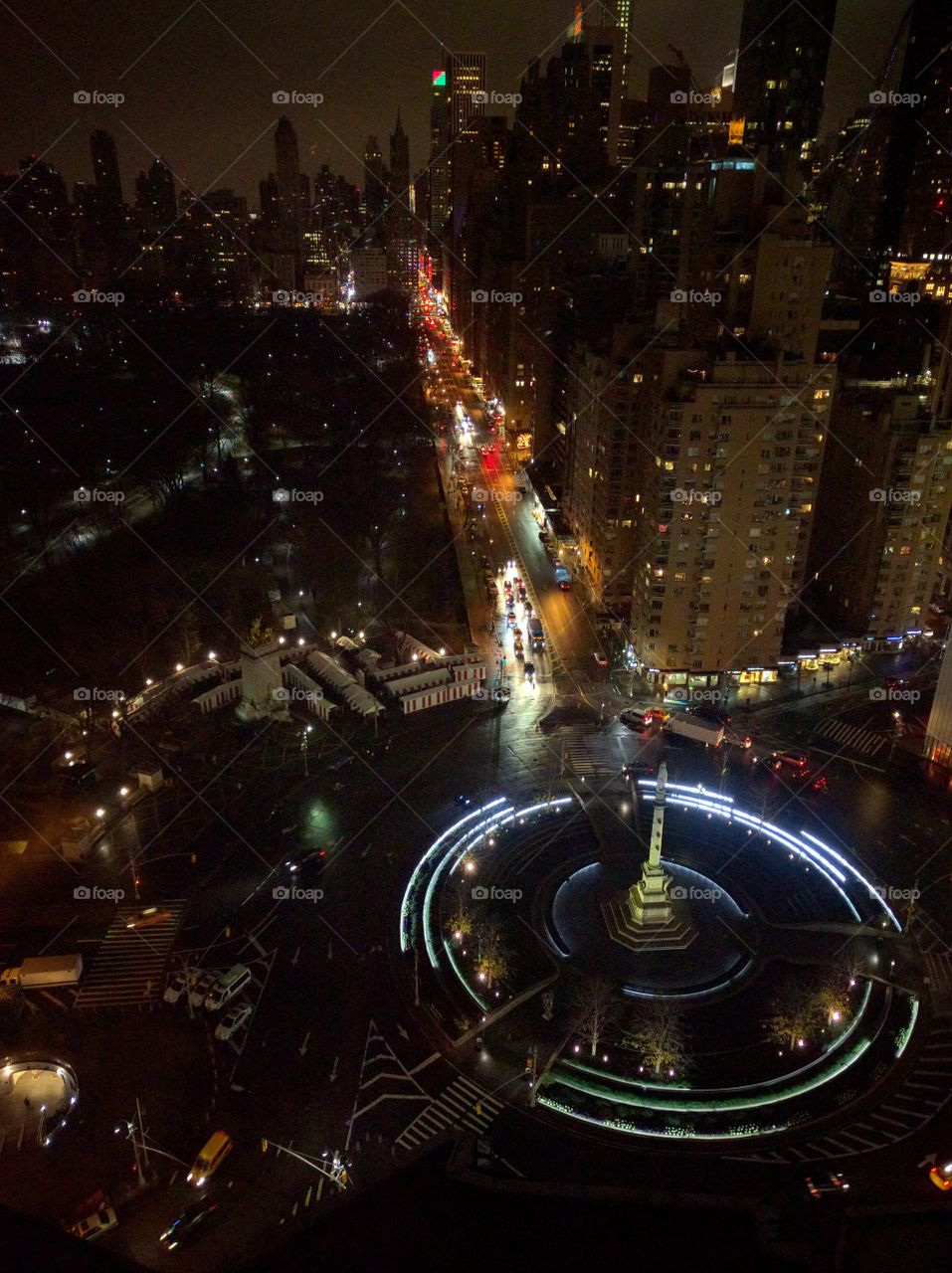 Columbus Circle from Above