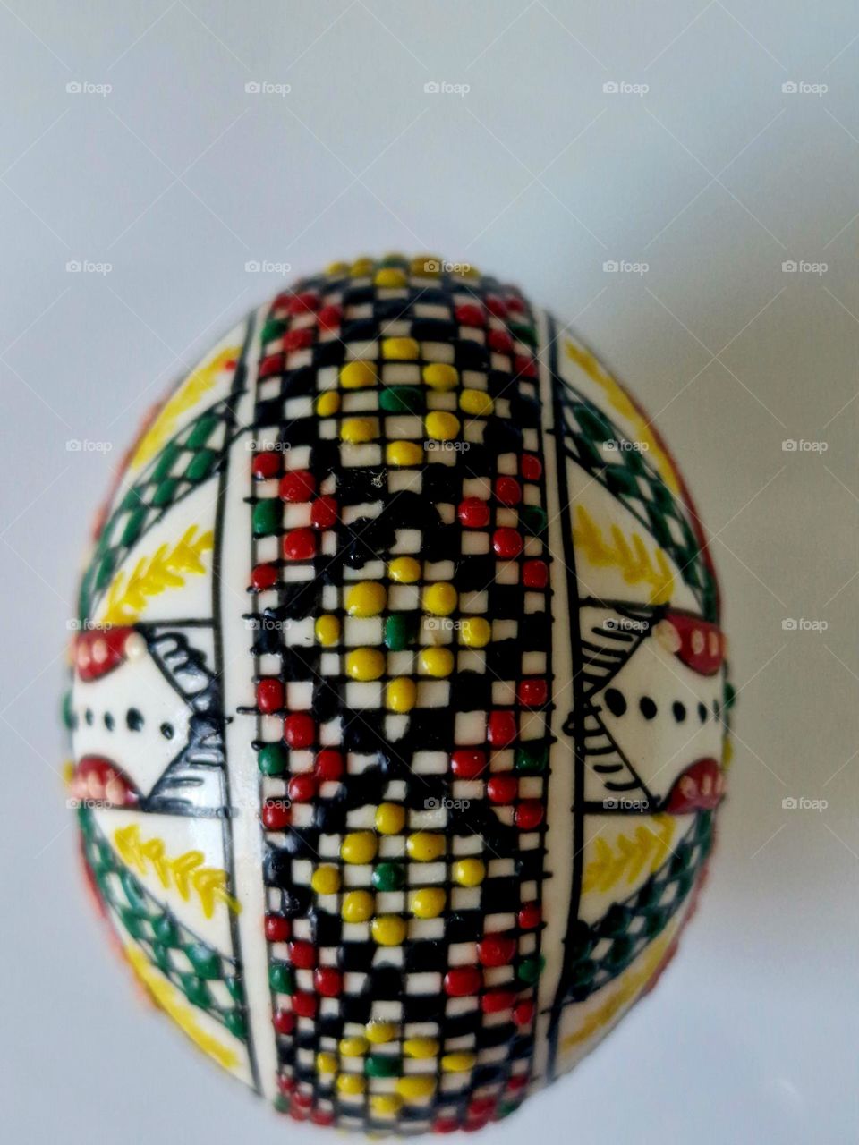 traditional Romanian hand-painted egg