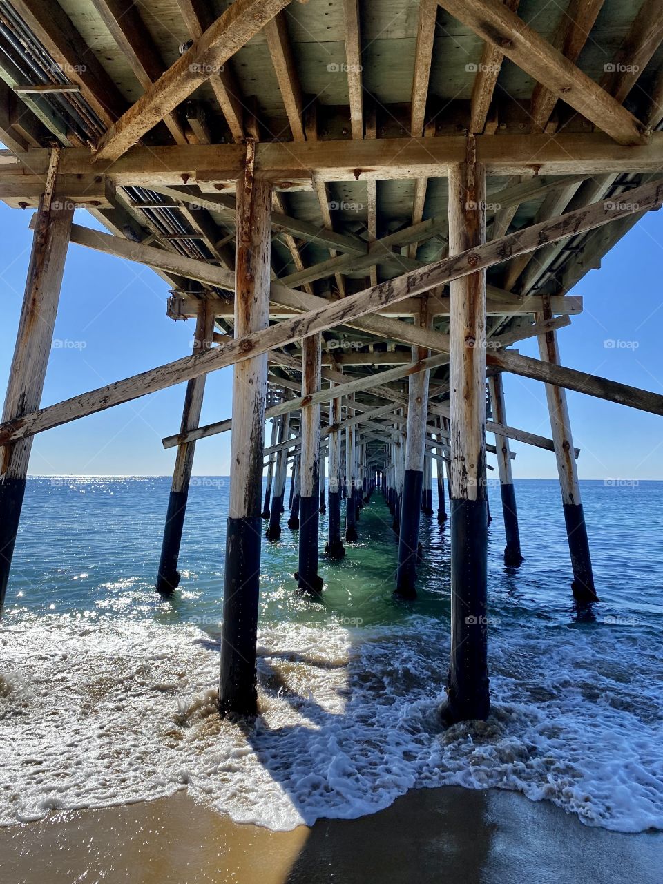 Standing under the Balboa Pier 