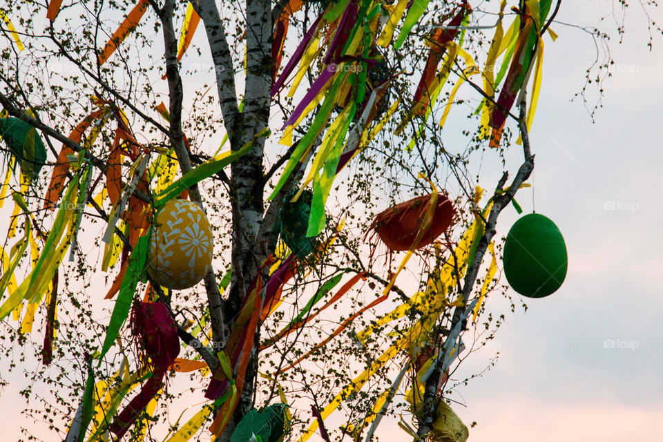 Prague Easter market tree 