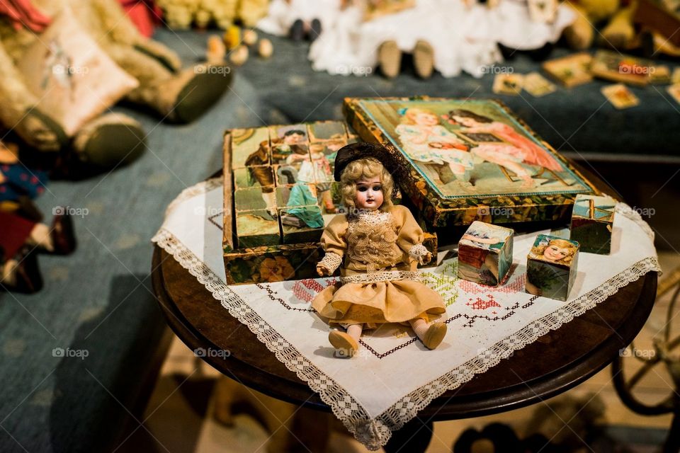 Antique doll in Tartu Museum