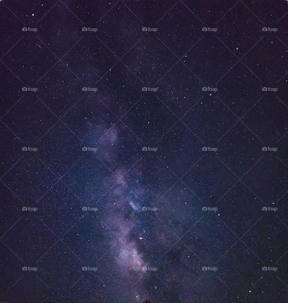 Milky Way Galaxy with inner highlights