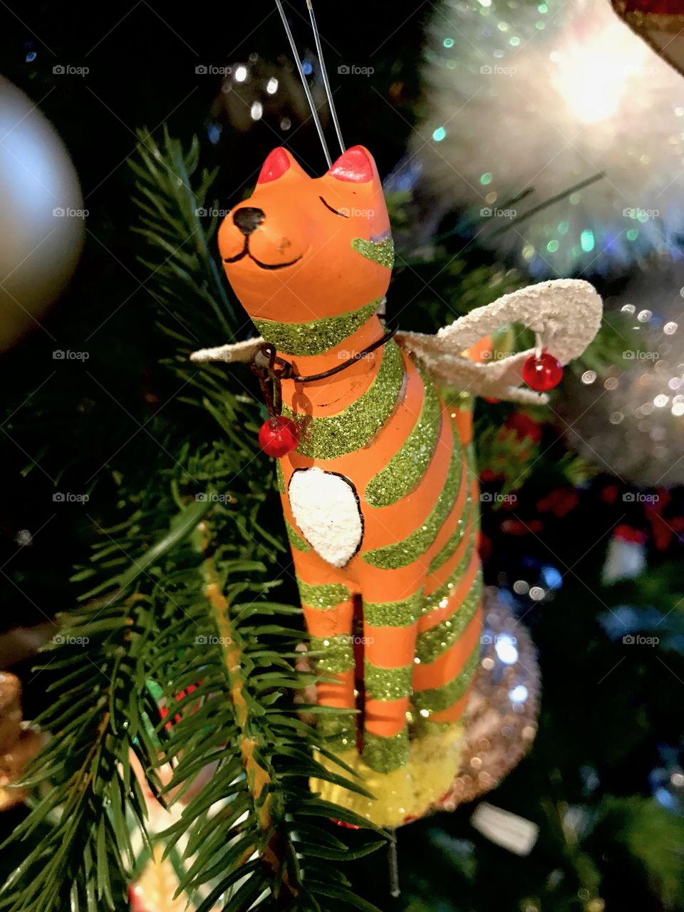 Cat Christmas ornament 