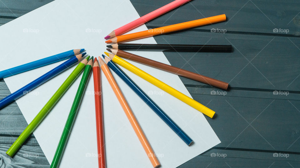 colored pencils