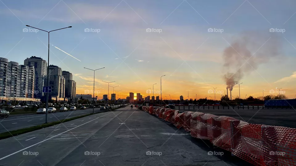 Evening sunset