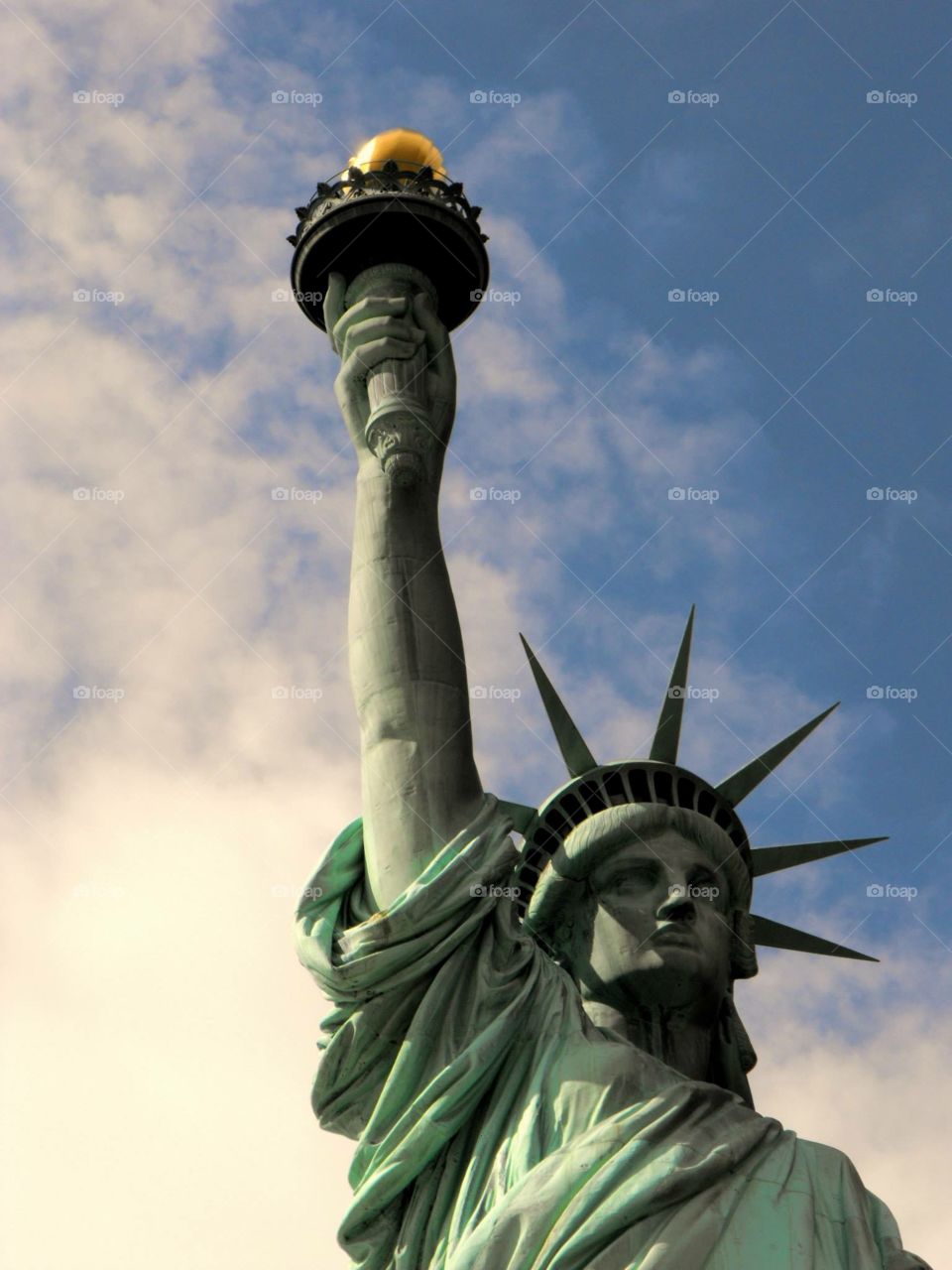Lady Liberty. Statue of Liberty on Battery Island