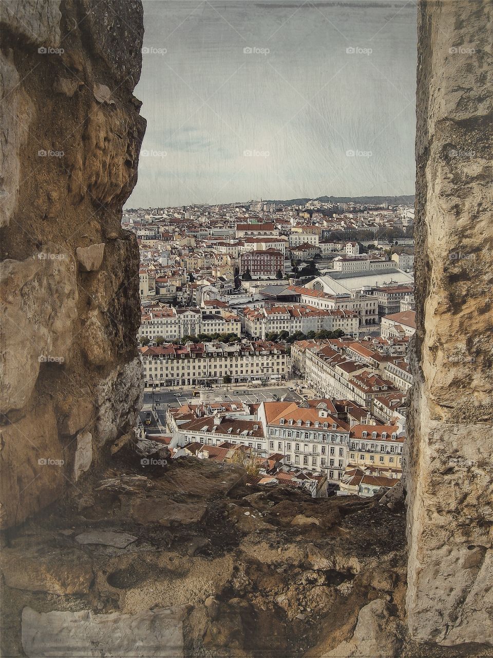 Vista de Lisboa. Lisboa desde el Castillo de San Jorge (Lisboa - Portugal)