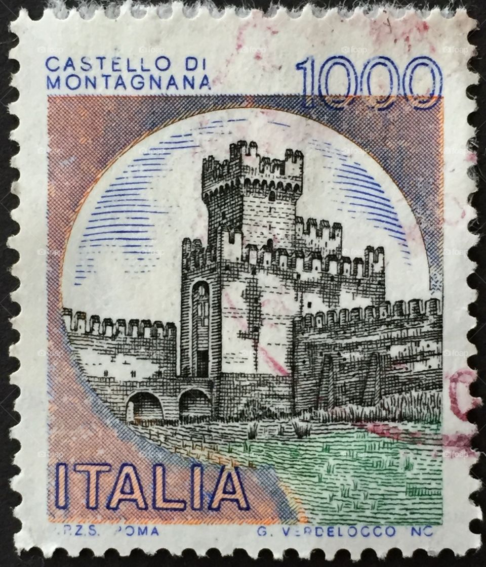 Castillo do montagnana italia stamp