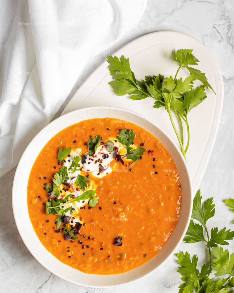 Lentil soup 