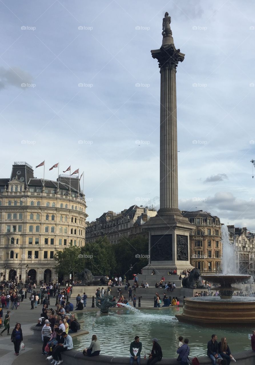 Nelson’s Column in Trafalgar Square, London
