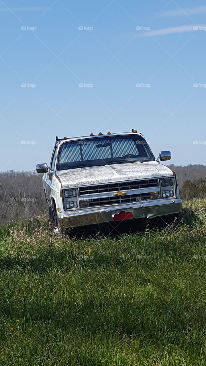 old Chevy truck