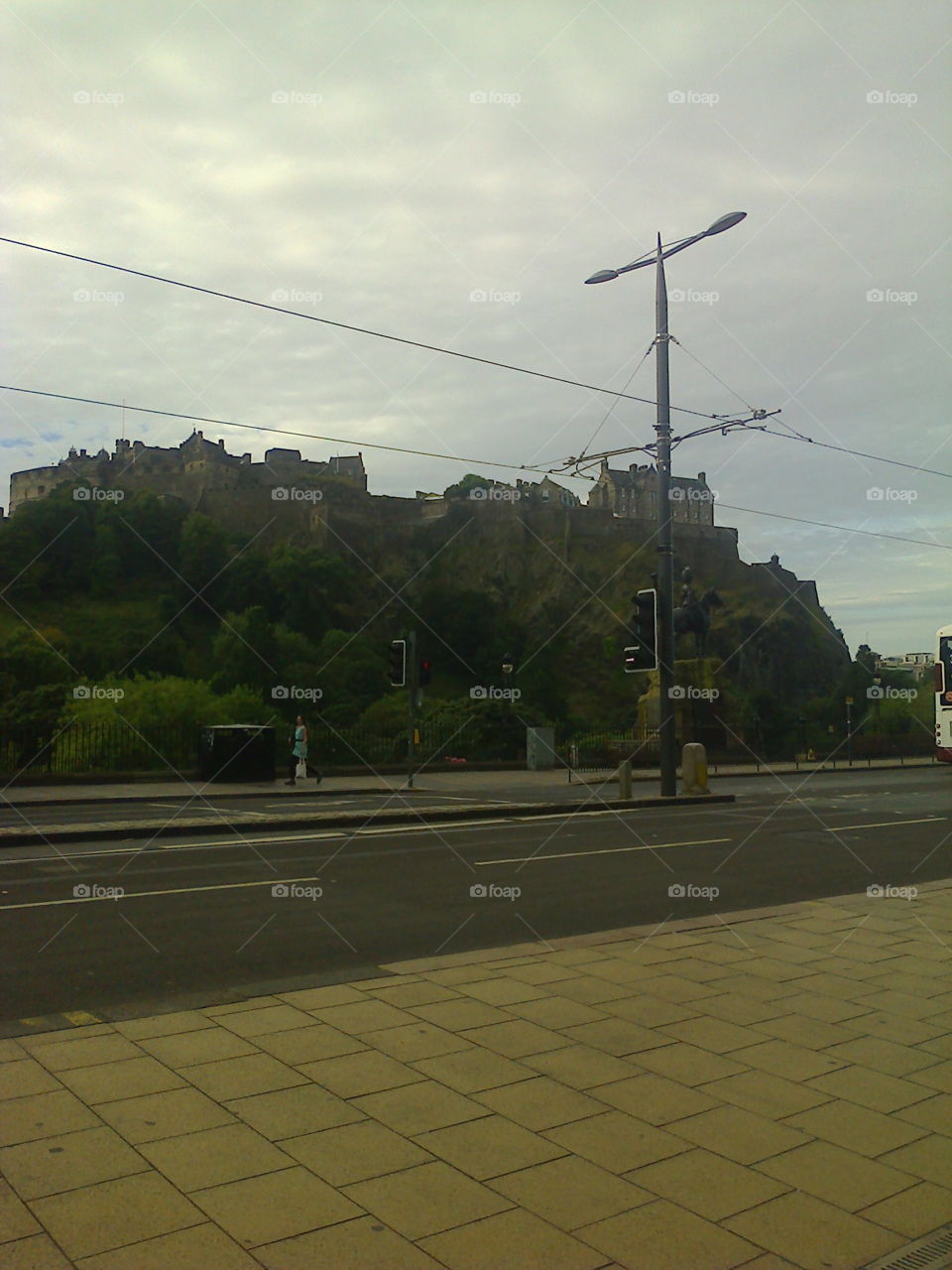 Edinburgh. Scottish city. Castle in Edinburgh, Scotland, United Kingdom.