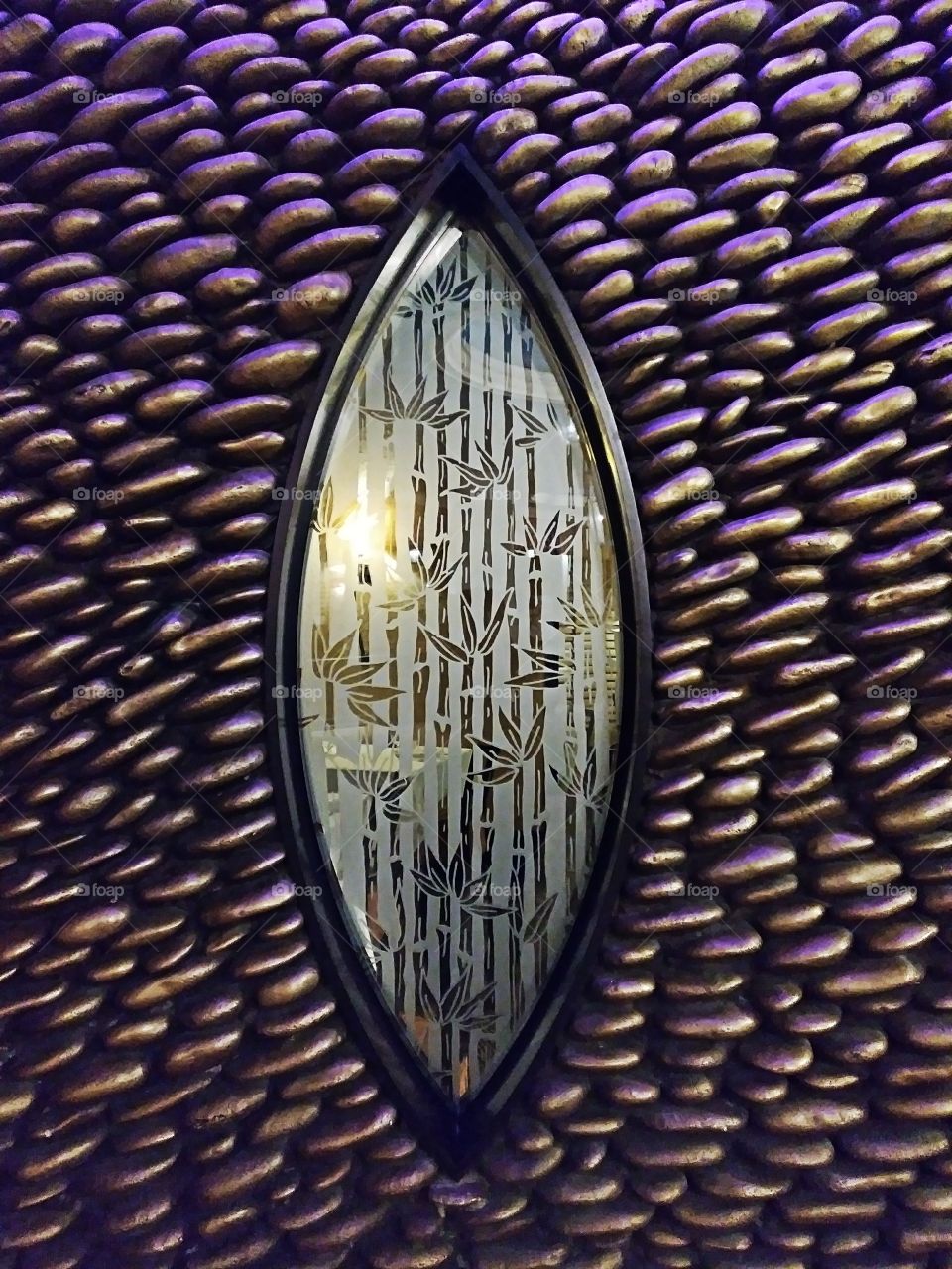 Window amid a wall of rock