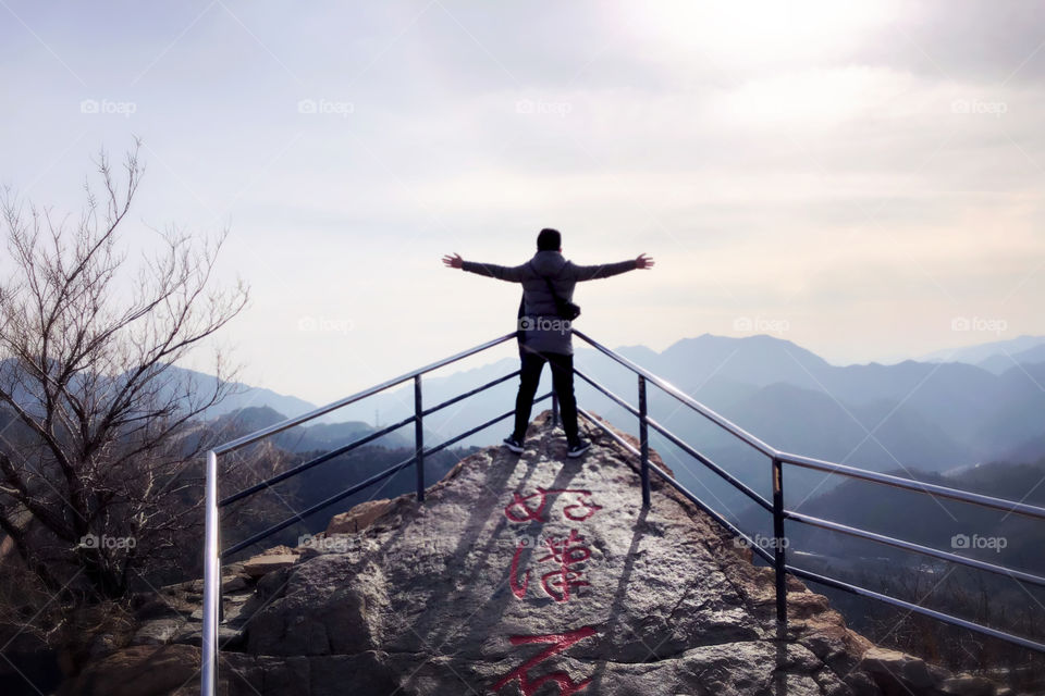 Sky, Landscape, People, Mountain, Winter