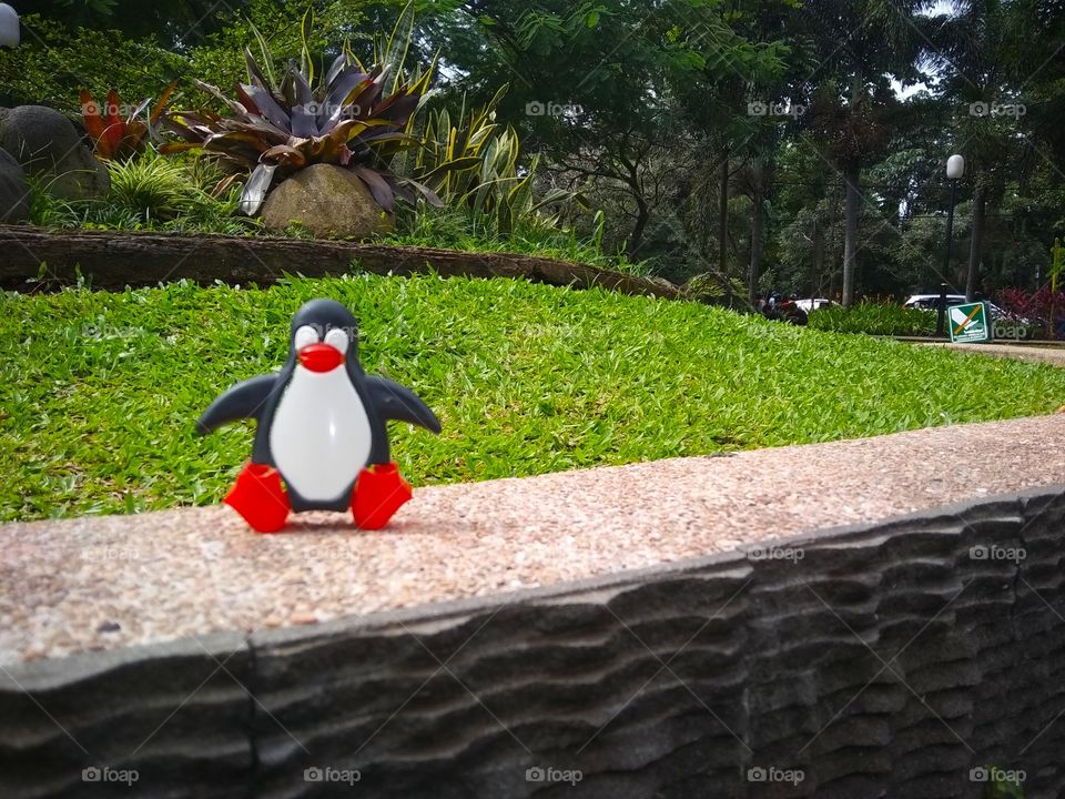 Linux mascot in Taman Kencana Park