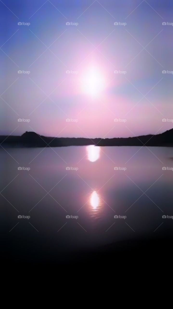 When the sun goes down by the river