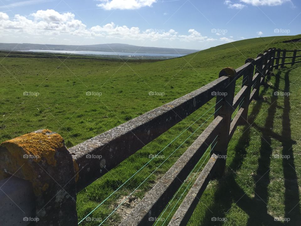 Fence In Ireland. Taken at the Cliffs of Moher in Ireland