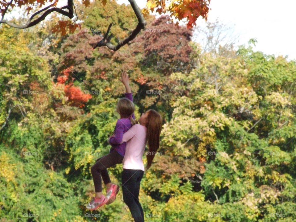 Children playing in park