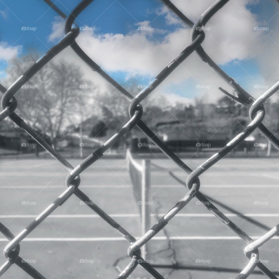 Photo of a neighborhood tennis court in Antioch 