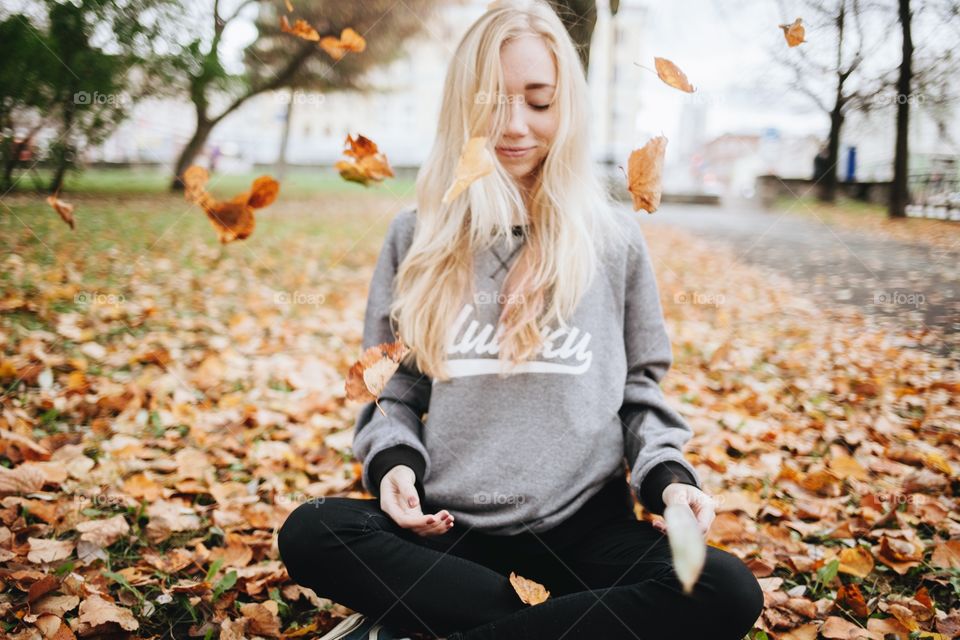 Girl in Fall