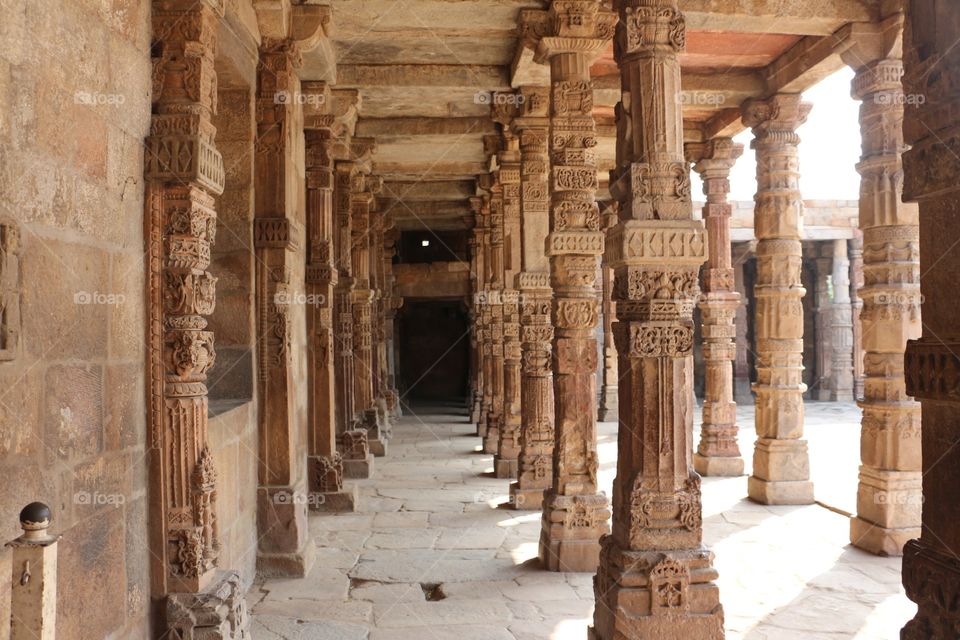 symmetry
The pillars in qutub minar complex in Delhi