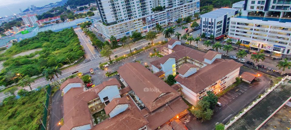 View From Above , Clicking From Our Home Balcony to Portrays the beauty of Penang City