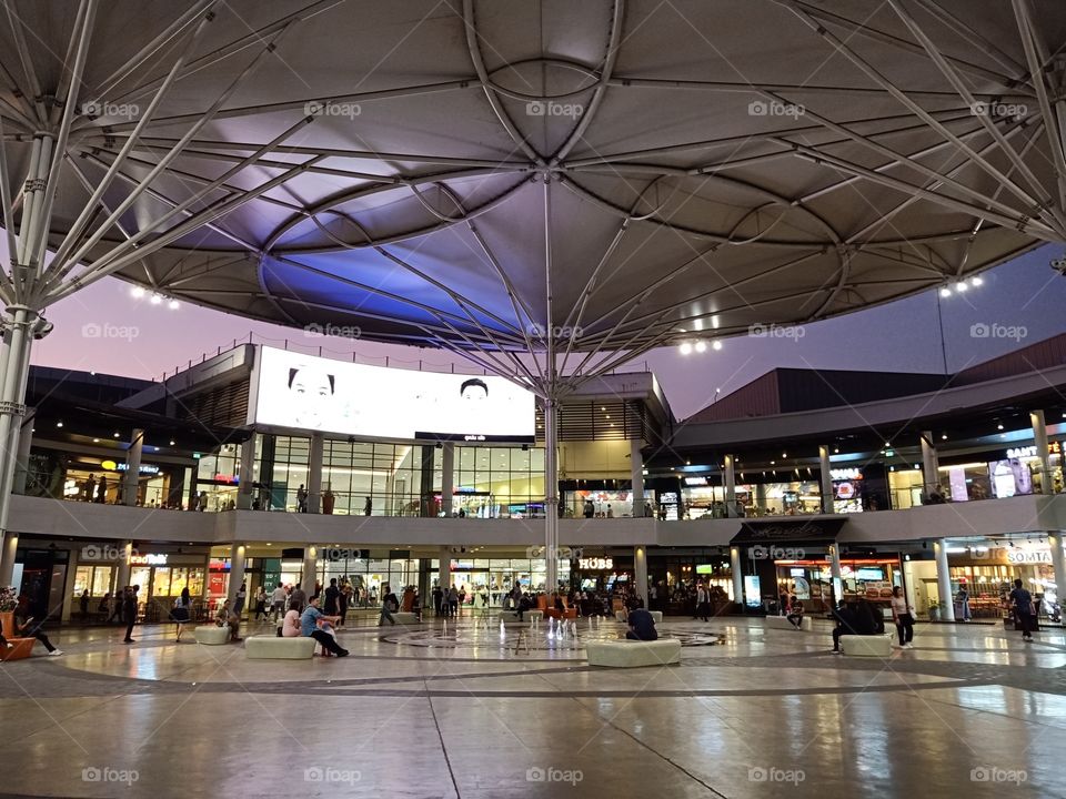 Shopping Mall in the night.