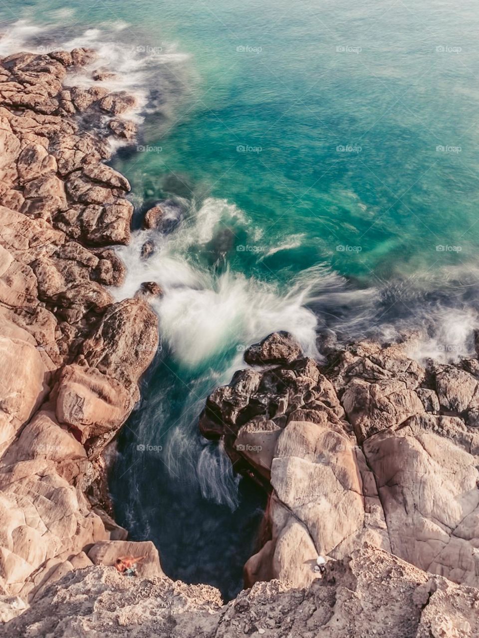 High angle view of a cliff during day 