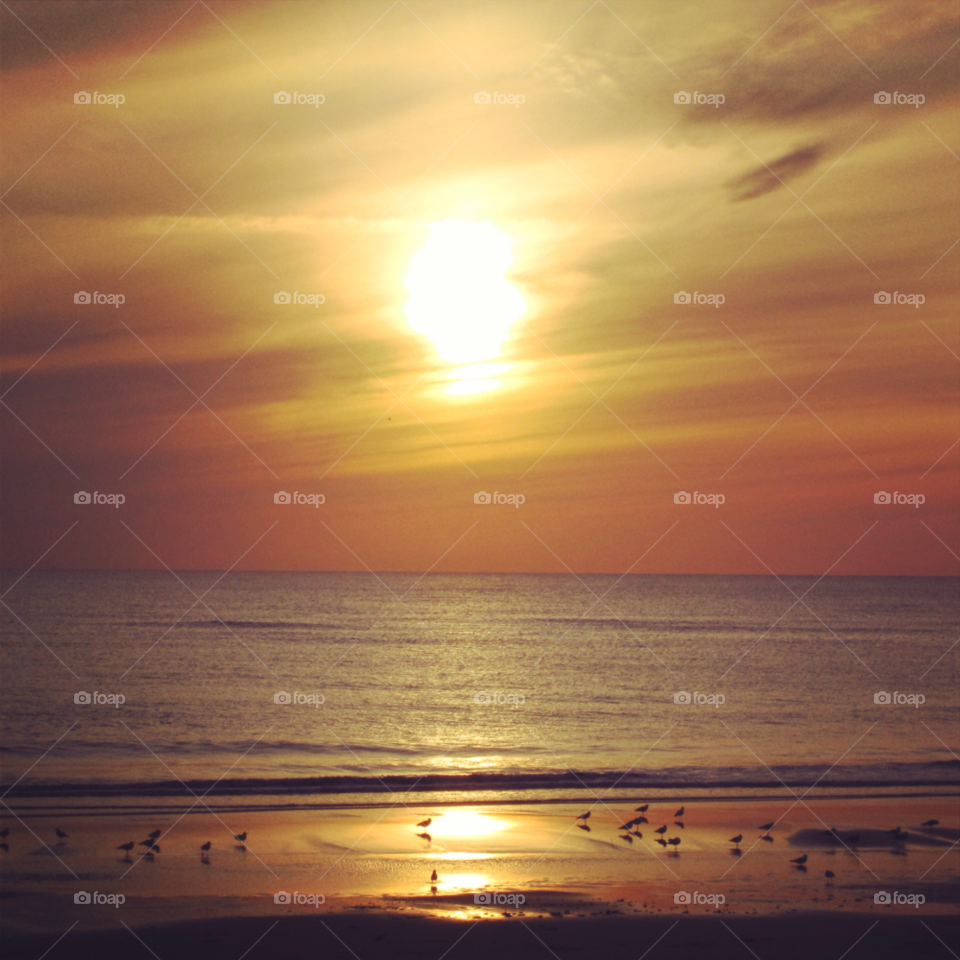 callantsoog beach sky sunset by Nietje70