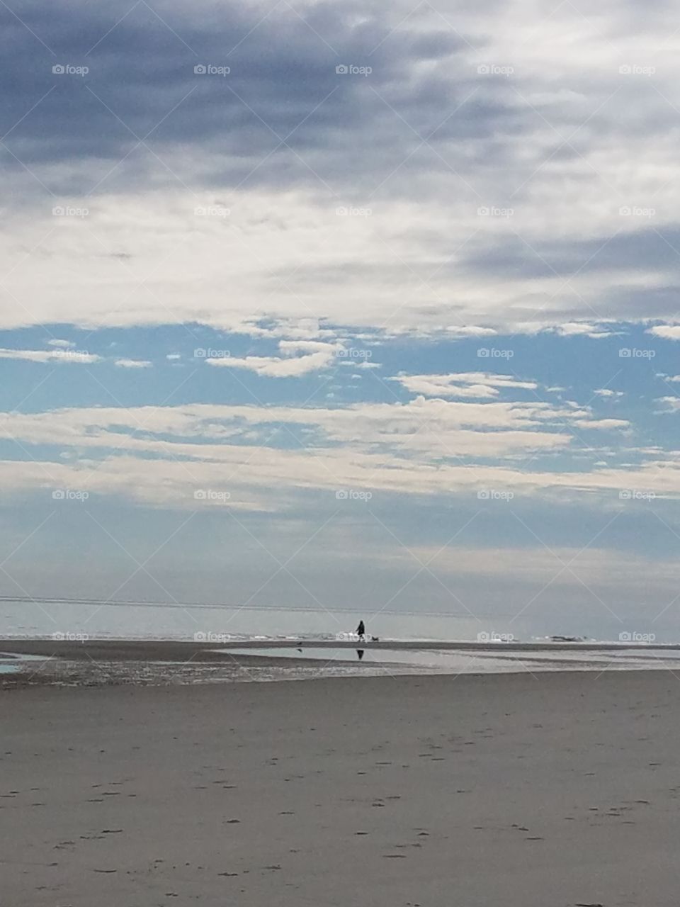 lonely Atlantic beach